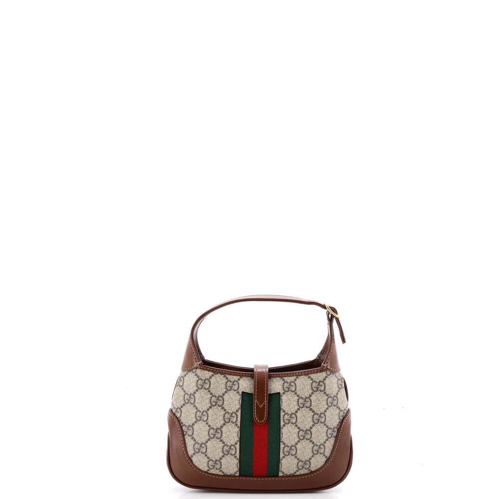Gucci Jackie Hobo Gg Coated Canvas Mini #249565G13B - Picture 3 of 7